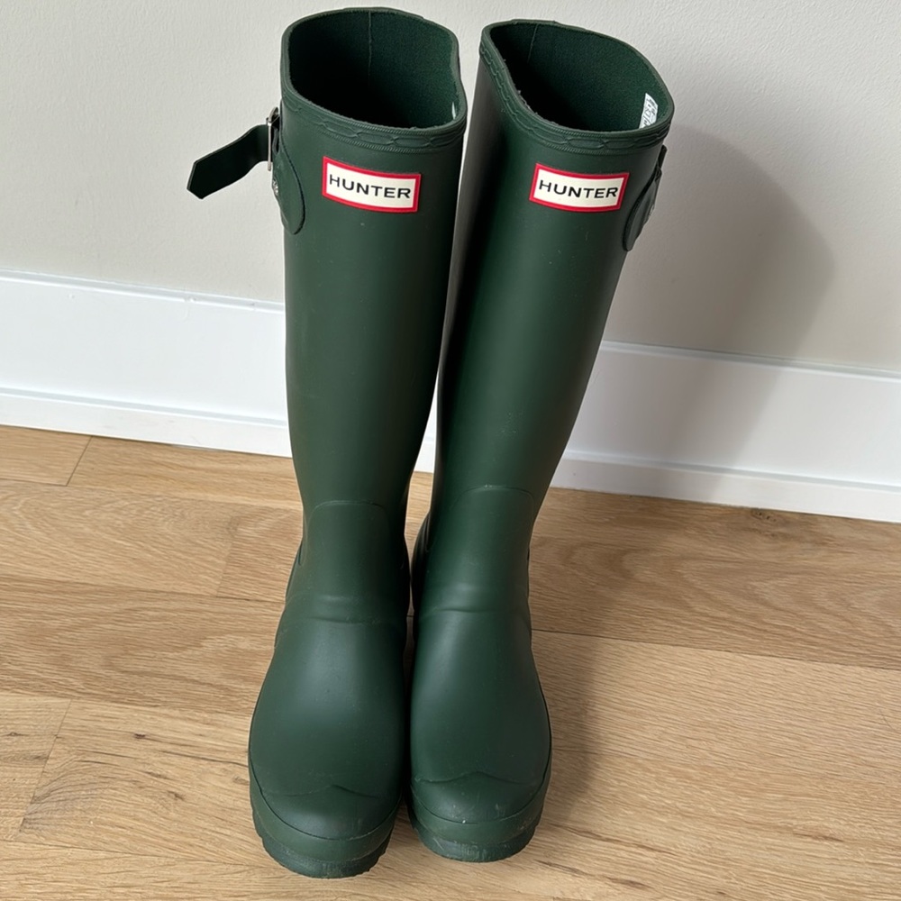 Hunter Women's Original Tall Rain Boots size 7, Hunter Green